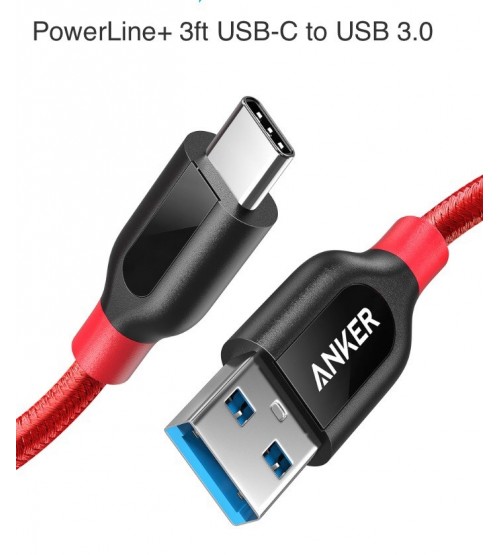Anker PowerLine+ USB-C to USB 3.0 cable (3ft/0.9m)